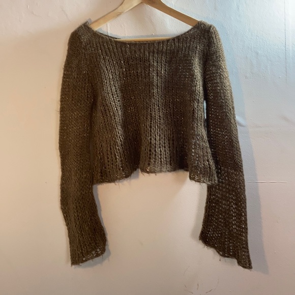 Knitted sweater crop top - Picture 5 of 8